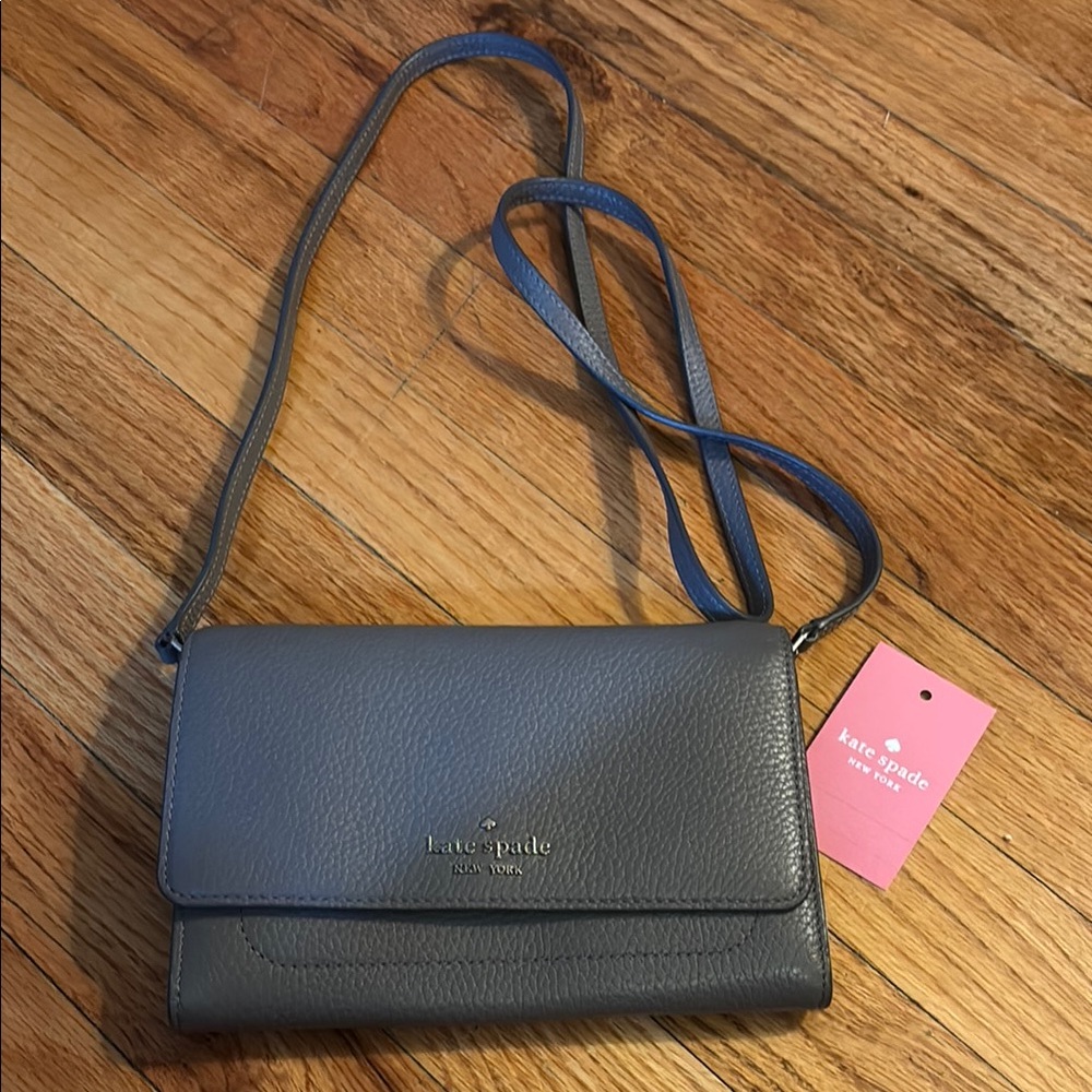 Kate Spade Wallet on a String- Grey